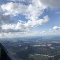 Flugwegposition um 14:22:55: Aufgenommen in der Nähe von Zollernalbkreis, Deutschland in 1535 Meter